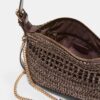 Mini-bolsa de ombro em croché Mini-bolsa de ombro em croché
