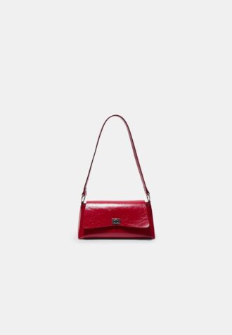Mini-bolsa retangular grande com aba