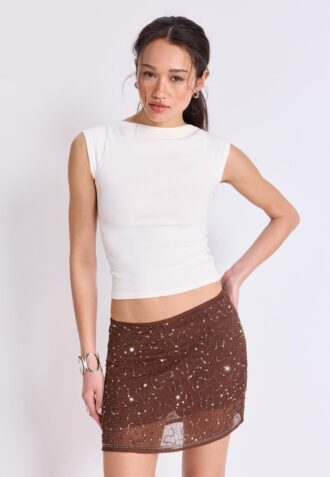 Mini-Skort bordada