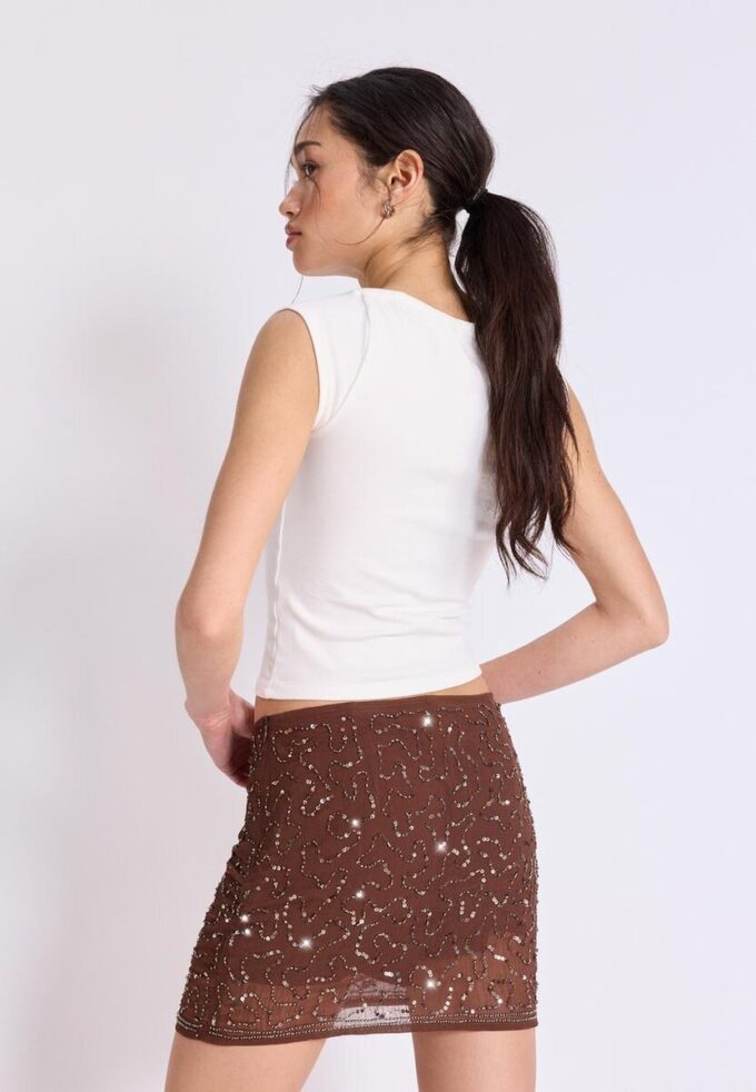 Mini-Skort bordada Mini-Skort bordada