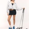 Mini-Skort com acabamento em renda