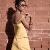 Mini-Skort com acabamento em renda
