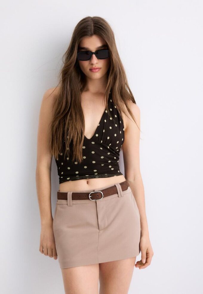 Mini-Skort com cinto Mini-Skort com cinto