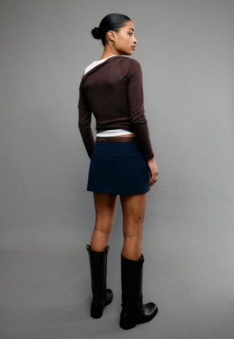 Mini-Skort com cinto