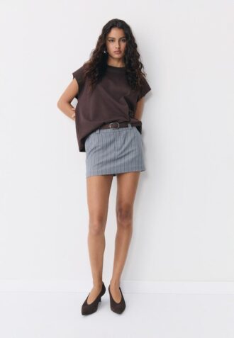 Mini-Skort com cinto