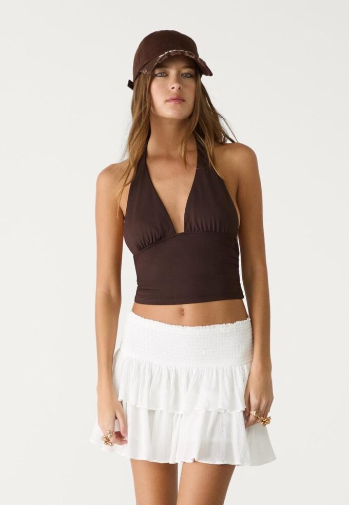 Mini-Skort com folhos Mini-Skort com folhos