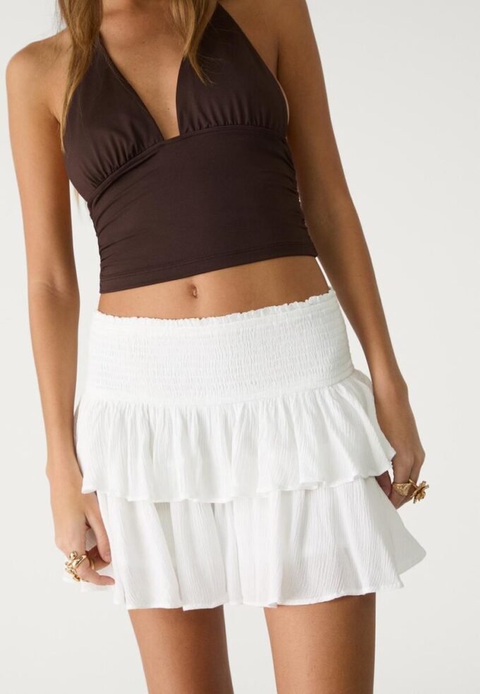 Mini-Skort com folhos Mini-Skort com folhos