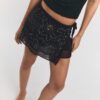 Mini-Skort com laço bordado Mini-Skort com laço bordado
