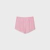Mini-Skort com listras bordadas