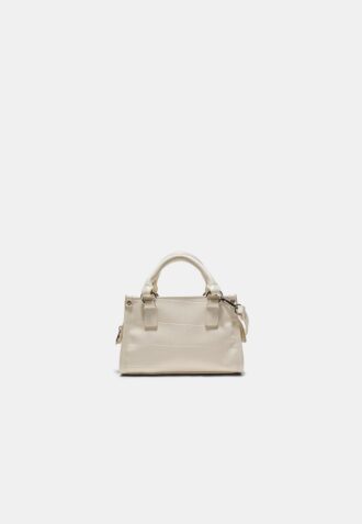 Mini Tote Crossbody Bag com efeito de coco