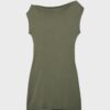 Mini-vestido assimétrico com tachas