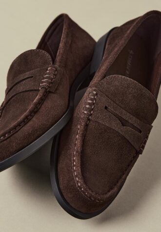 Mocassins de pele castanho