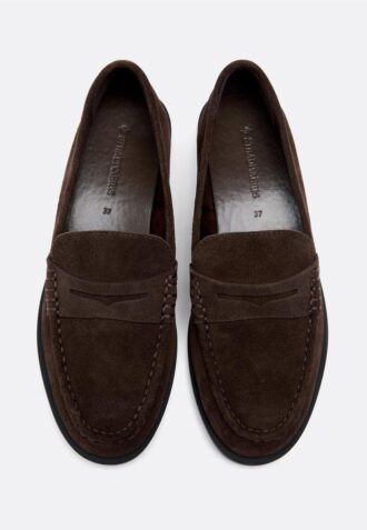 Mocassins de pele castanho