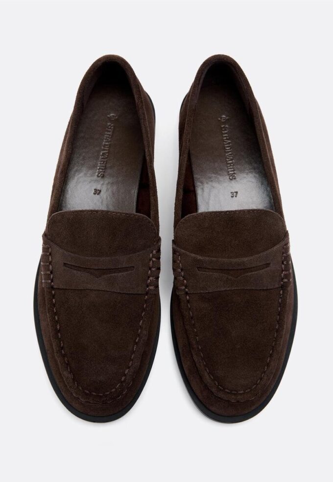 Mocassins de pele castanho