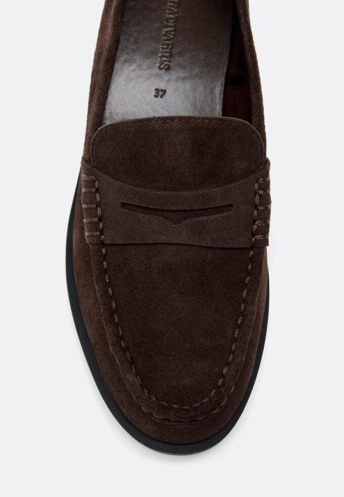 Mocassins de pele castanho