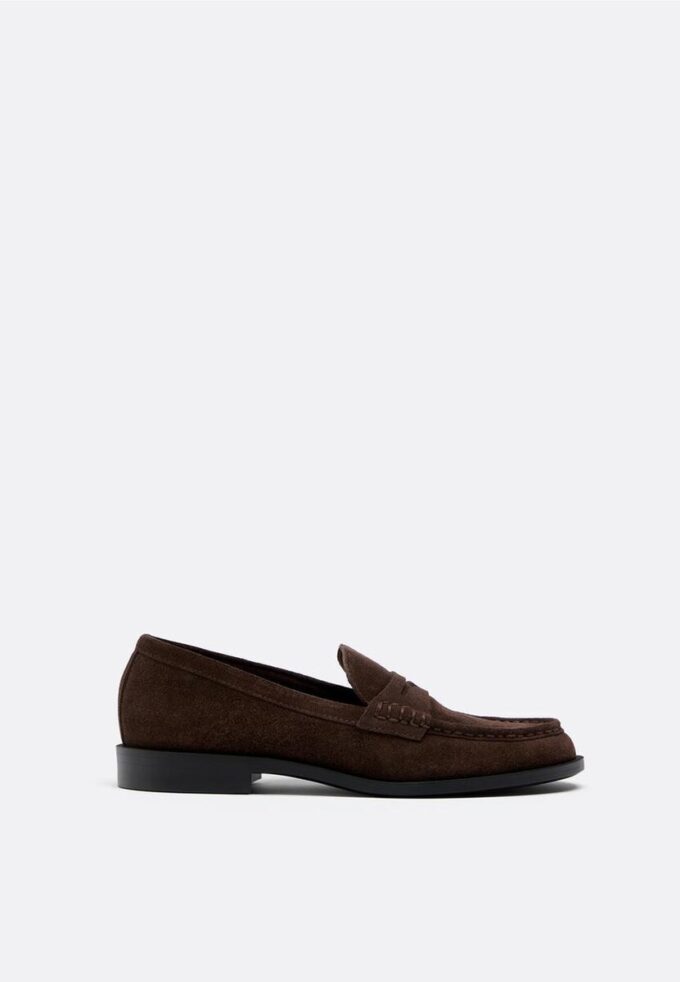 Mocassins de pele castanho