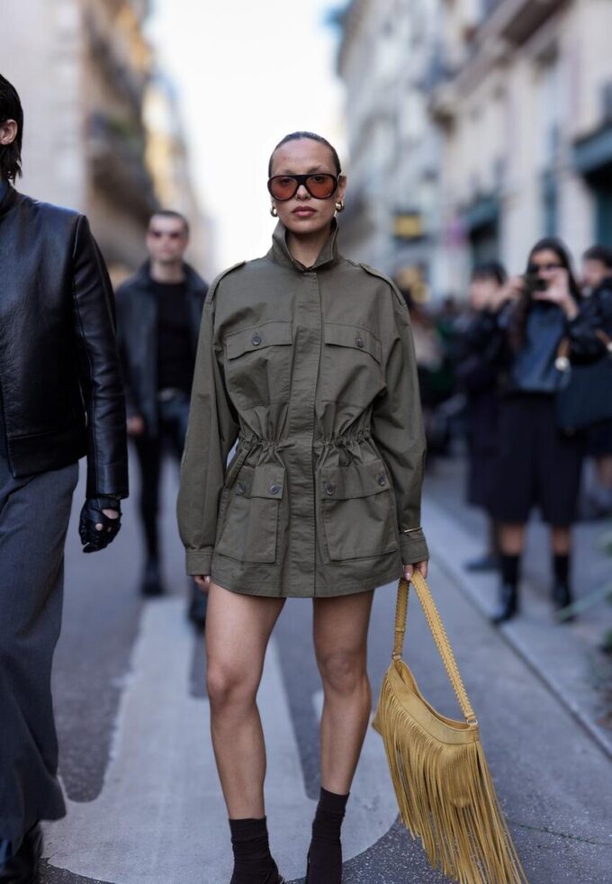 Parka de Algodão com Bolsos Parka de Algodão com Bolsos