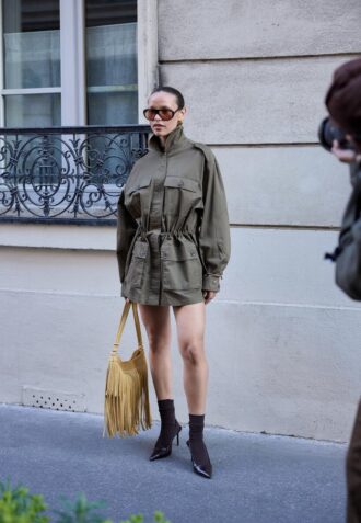 Parka de Algodão com Bolsos