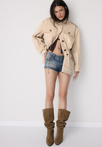Parka de Algodão com Bolsos