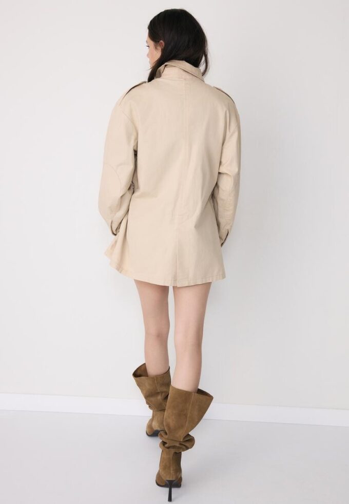 Parka de Algodão com Bolsos