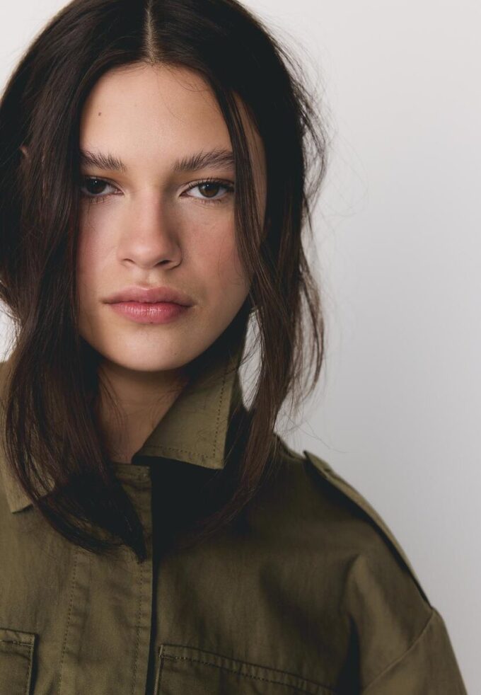 Parka de Algodão com Bolsos Parka de Algodão com Bolsos