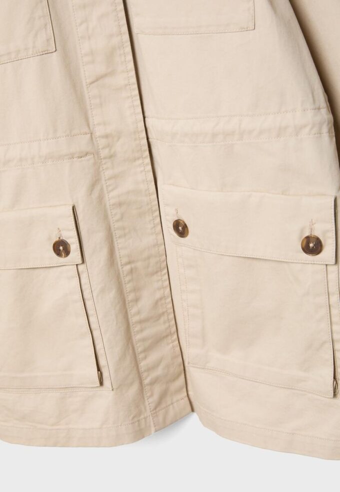 Parka de Algodão com Bolsos