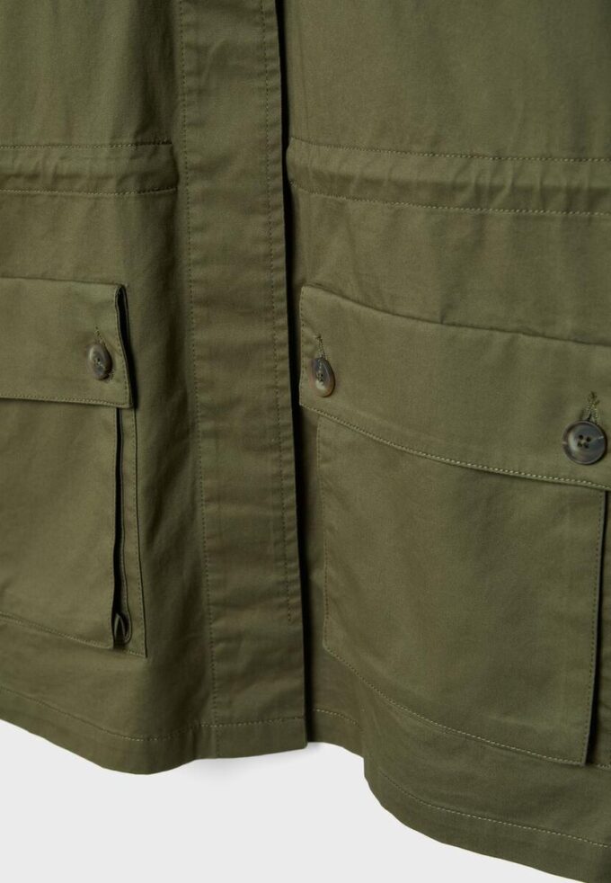 Parka de Algodão com Bolsos Parka de Algodão com Bolsos