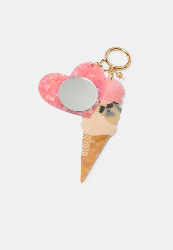 Porta-chaves com pingente de gelado