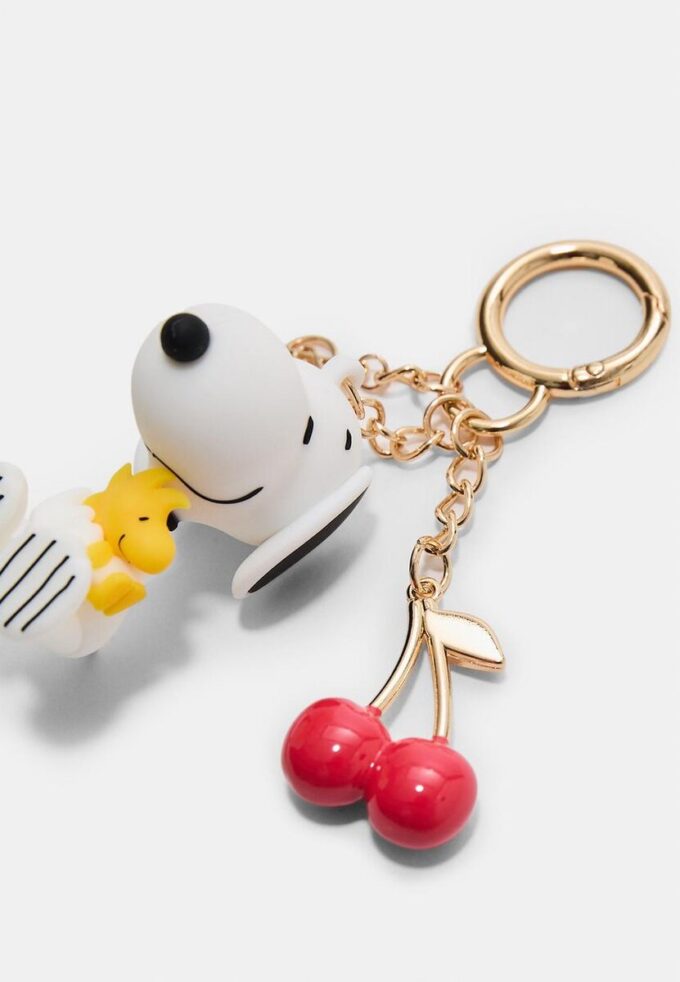Porta-chaves com pingente Snoopy