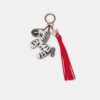 Porta-chaves com pingente zebra