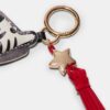 Porta-chaves com pingente zebra