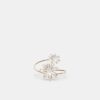 Pulseira esmaltada com duas flores