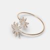 Pulseira esmaltada com duas flores