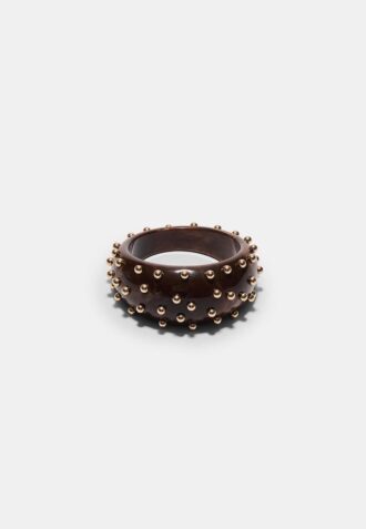 Pulseira Maxi Rígida com Tachas