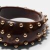 Pulseira Maxi Rígida com Tachas