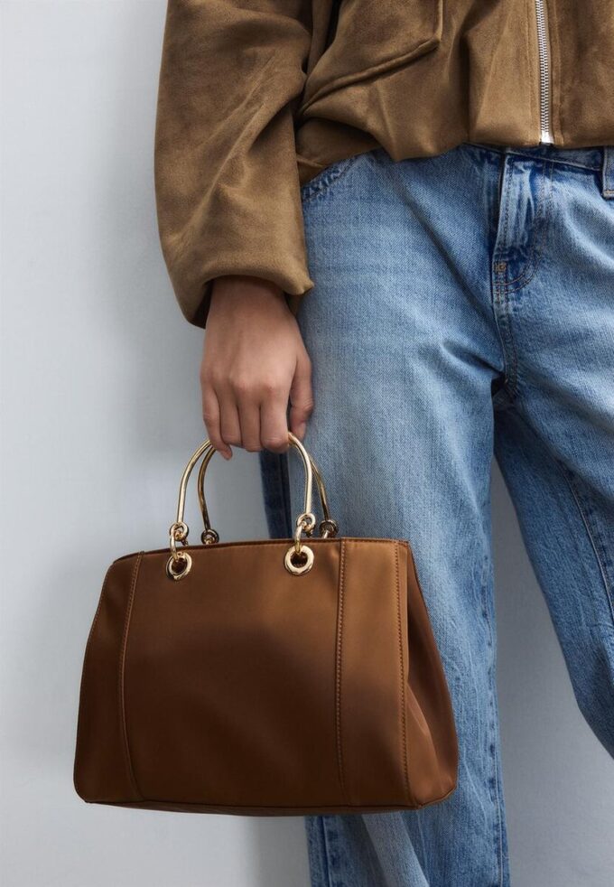 Saco Tote com Alça Metálica