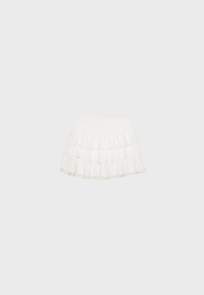 Saia-Skort de renda Saia-Skort de renda