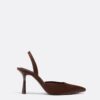Sapatos de salto agulha com efeito acetinado Sapatos de salto agulha com efeito acetinado