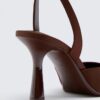 Sapatos de salto agulha com efeito acetinado Sapatos de salto agulha com efeito acetinado