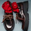 Sapatos náuticos com plataforma