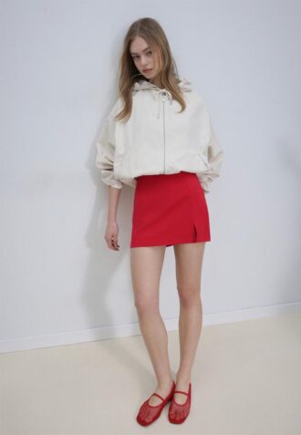 Skort com fenda lateral