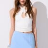 Skort com fenda lateral