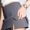 Skort com fenda lateral Skort com fenda lateral