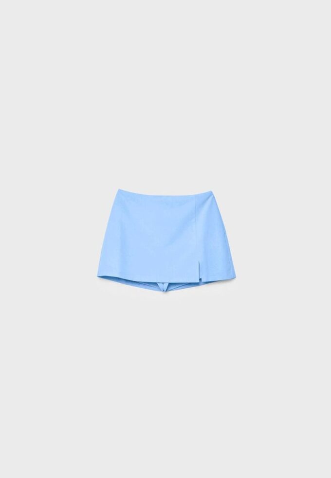 Skort com fenda lateral