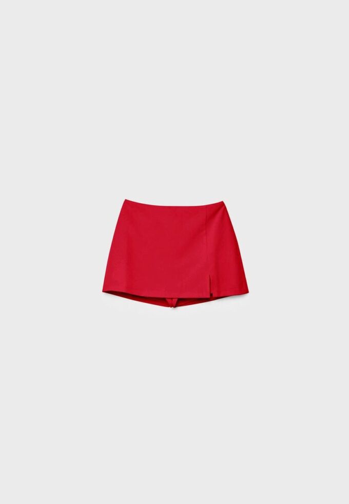 Skort com fenda lateral Skort com fenda lateral