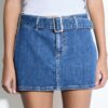 Skort em ganga com cinto Skort em ganga com cinto