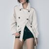 Sobretudo Trench Longo e Fluido Sobretudo Trench Longo e Fluido