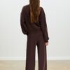 Sweatshirt de toque suave com fecho lateral Sweatshirt de toque suave com fecho lateral