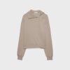 Sweatshirt de toque suave com fecho lateral Sweatshirt de toque suave com fecho lateral