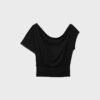 T-shirt assimétrica com tachas T-shirt assimétrica com tachas